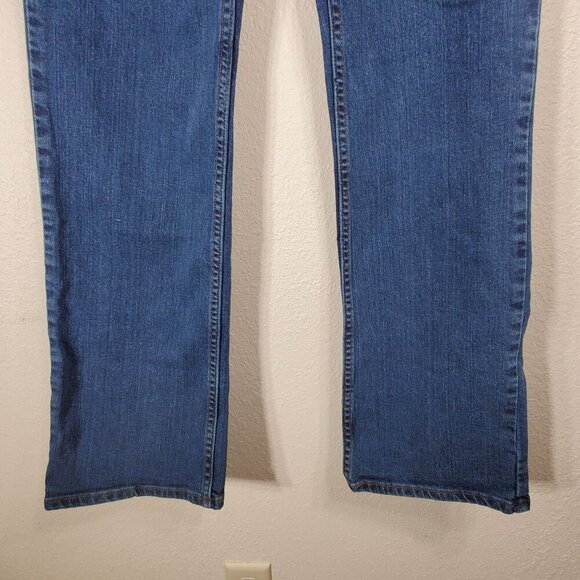 Harley-Davidson Womens Regular Fit Blue Denim Jeans Size 8 Bootcut - Picture 10 of 11